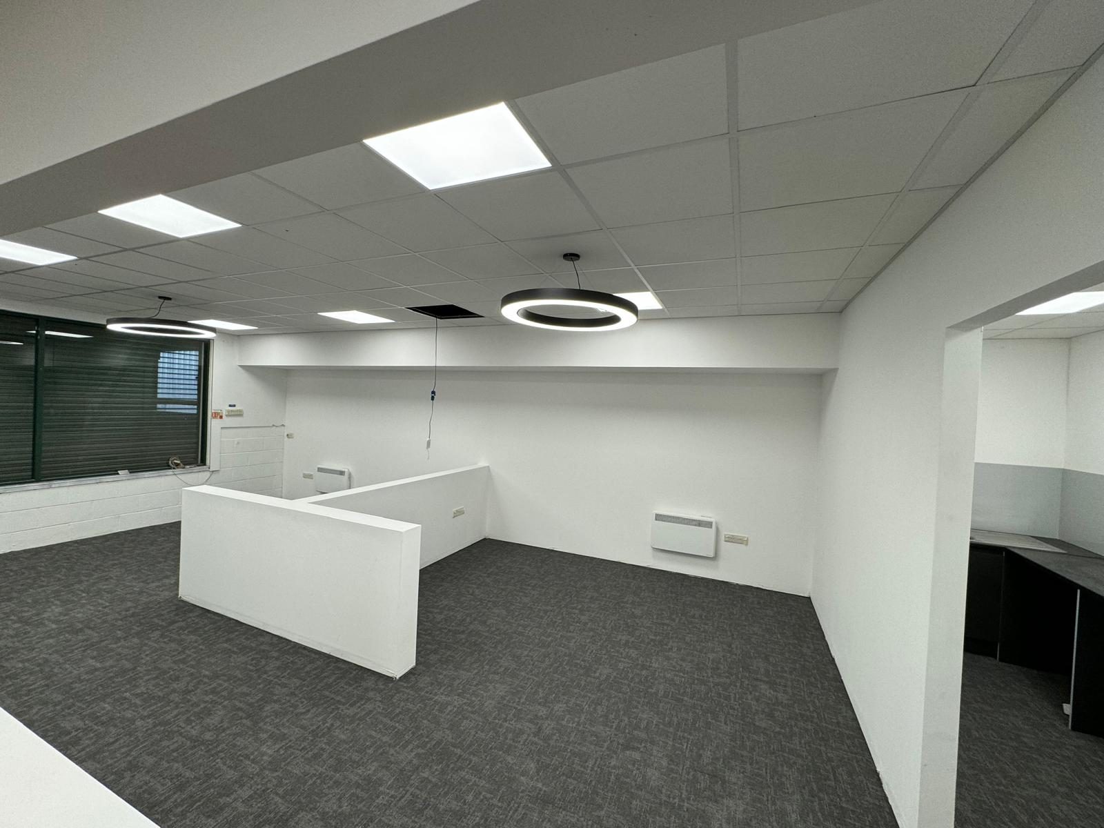 Reception desk & carpet, HM Car Sales, JLG Construction Services
