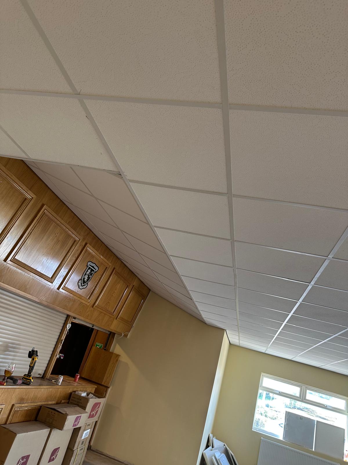 Cut in neatly around the clubhouse bar, North Petherton Rugby Club, JLG Construction Services