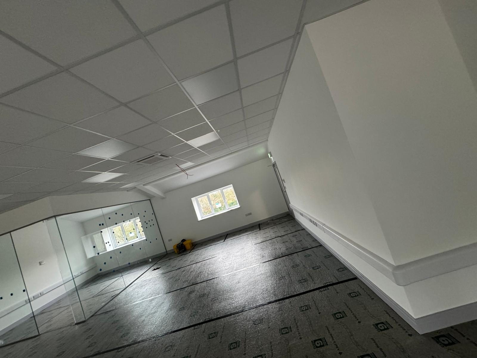 Old mezzanine storage space converted into a new office suite for Stoneman Engineering, Willand