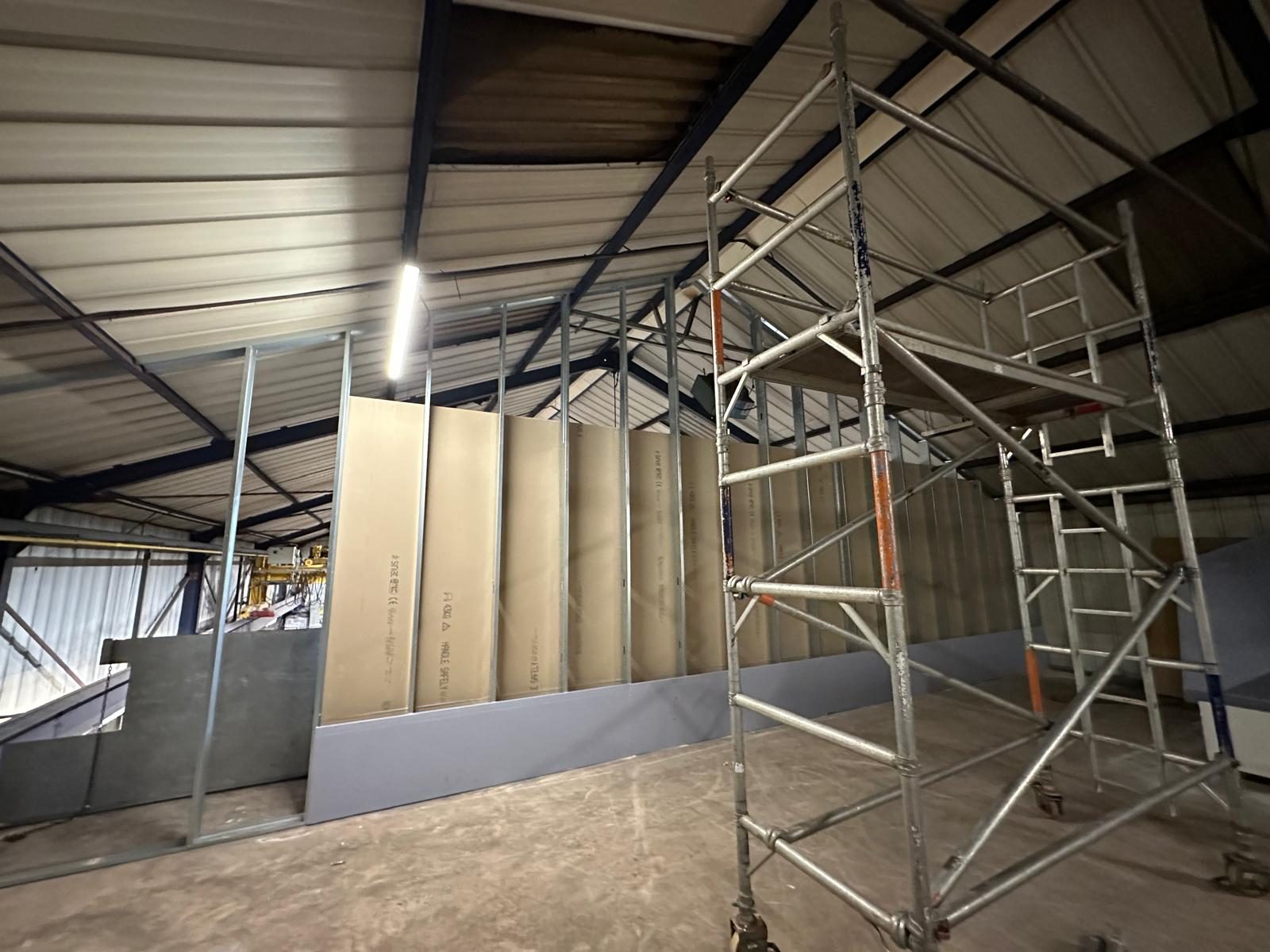 The old mezzanine space before works, Stoneman Engineering, JLG Construction Services