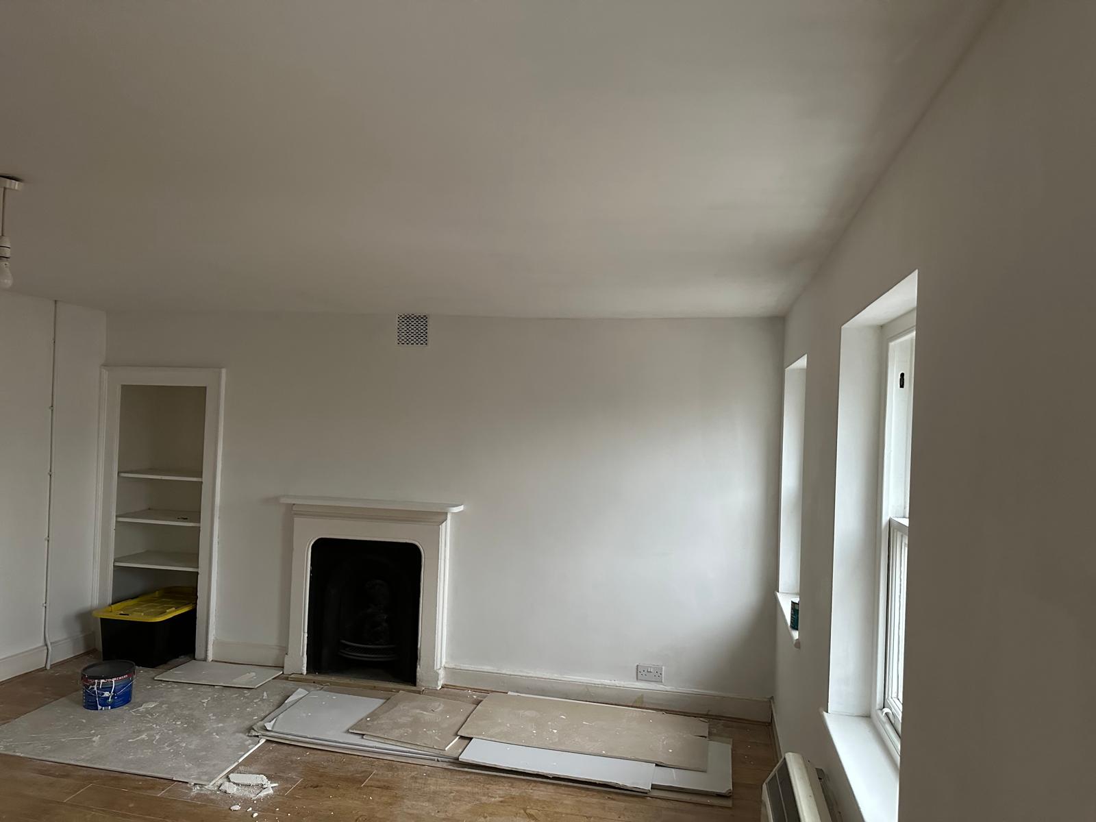 Freshly decorated sitting room, Storm Damage Repair, JLG Construction Services
